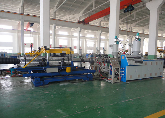 آلة تصنيع المموج 80 كجم / ساعة PVC HDPE لأنابيب 250 مم