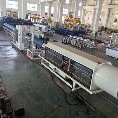 Full Intermeshing Engagement System Computerized Corrugated Pipe Extrusion Line For Precision Manufacturing