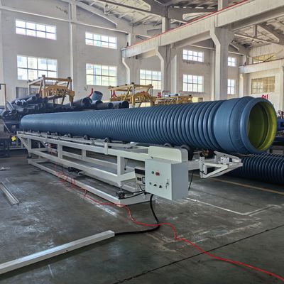 High Speed Corrugated Tube Machine/ DWC Pipe Production Line Water Cooling PLC Control System For Advanced Cooling