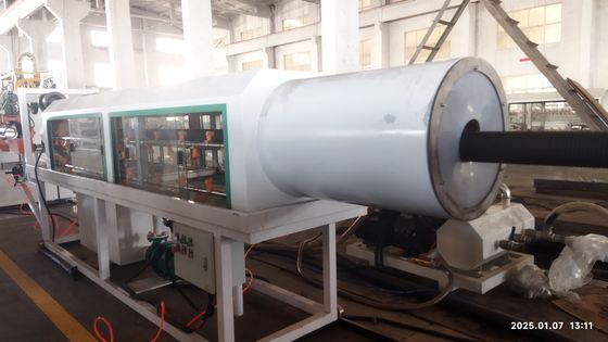 Siemens Motor PLC Control System Automatic Double Wall Corrugated Pipe Manufacturing Equipment For Precise Production