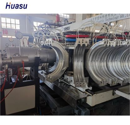 Efficiently Manufactured HDPE / PP Double Wall Corrugated Pipe Production Line For B2B Purchasing