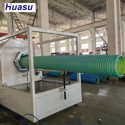 32-1600mm Diameter Double Wall Corrugated Pipe Extrusion Line With Belling-on-line Expansion Mode