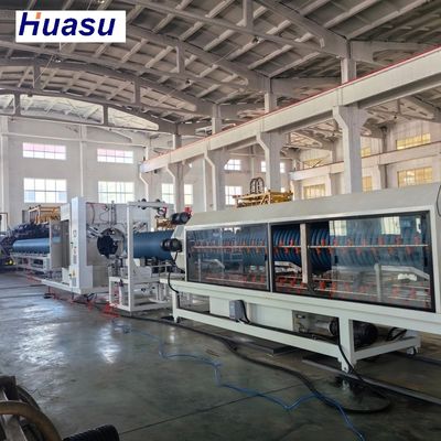 Durable Online Double Wall Corrugated Pipe Extrusion Line With Socket Online And Planetary Cutting