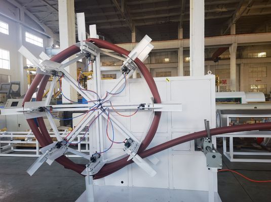 HDPE Solid Wall Pipe Machine Pipe Extrusion Line Omron Temperature Control