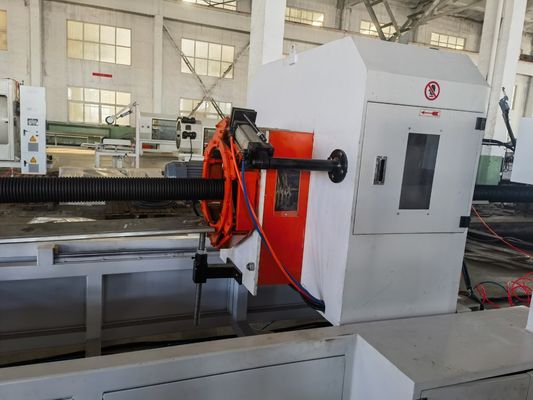 PE PP PVC Double Wall Corrugated Pipe Extrusion Line Pipe Machine Extrusion For Water Drainage