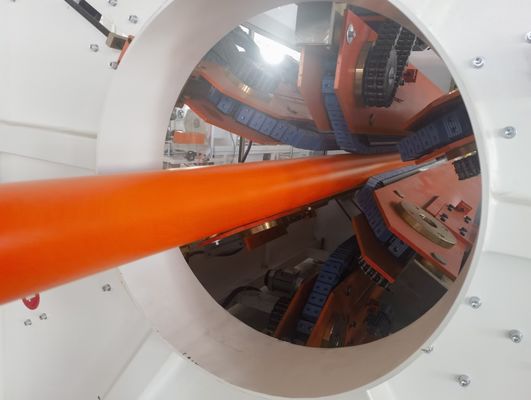 Single-screw HDPE Pipe Extrusion Line With 38CrMoAl Screw Material And Water Cooling Method