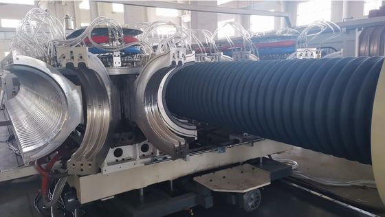 Double Wall PE PP Corrugated Pipe Machine 38CrMoALA Screw Material For Precise Durable Plastic Processing