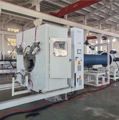Double Wall Corrugated Pipe Automatic HDPE Dwc Pipe Machine With Siemens Electric Control System