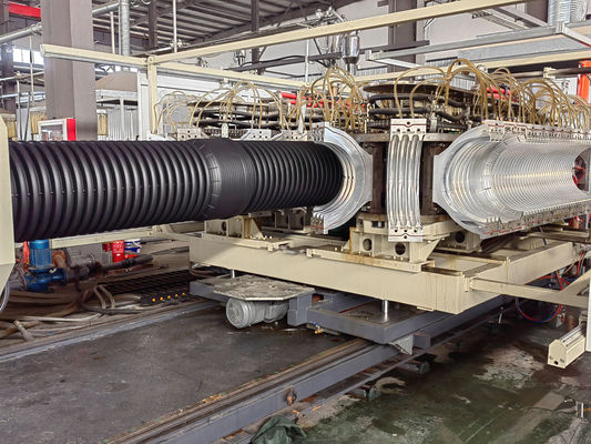 Precise Double Wall Corrugated Pipe Extrusion Line With Siemens Contactor And Automatic Operation