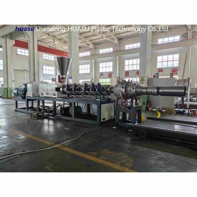 High Speed Single Screw Extruder PE / PP / PVC Double Wall Corrugated Pipe Production Line