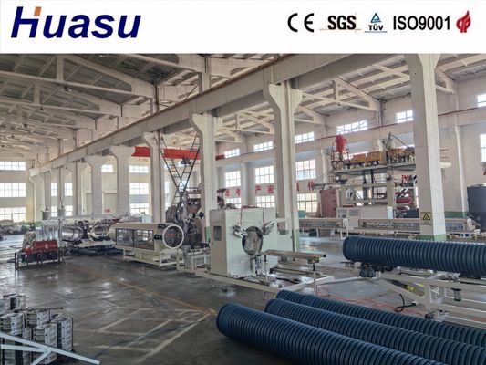 PP Corrugated Pipe Production Line 32-1600mm PLC Control