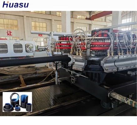 Double Wall Corrugated Pipe Extrusion Line with 38crmoaia Screw Barrel