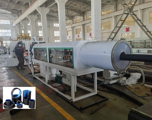 Double Wall Corrugated Pipe Extrusion Line with Siemens Inverter 63mm