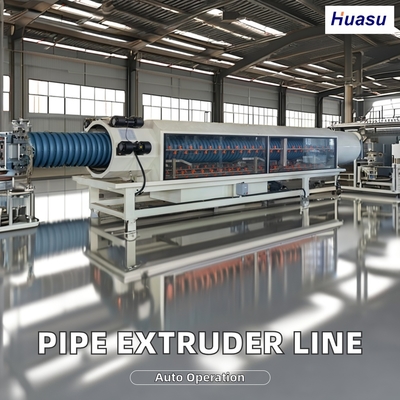 PVC Double Wall Corrugated Pipe Production Line 500-2000Kg/h Capacity