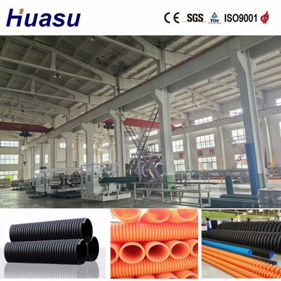Customized PE PP PVC Corrugated Pipe Production Line with PLC Fully Automatic Control for Efficient Plastic Pipe Extrusion