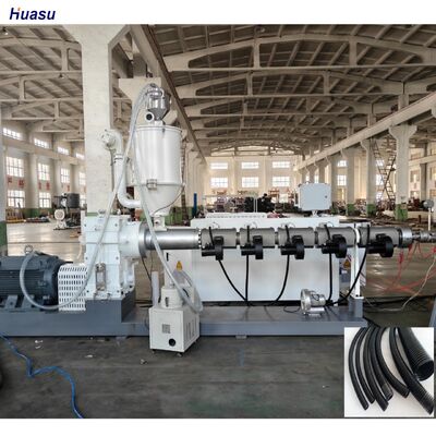 Double Wall Corrugated Pipe Extrusion Line with Customizable Colors, Hardness of Screw HV>740, and 20CrMnTi Gear Material