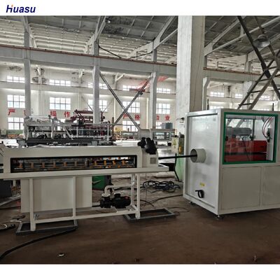 Single Wall Corrugated Pipe Extrusion Line with PLC Control System and Schneider/Siemens Electric Components Featuring Barrel Nitriding Depth 0.4 to 0.7 Mm