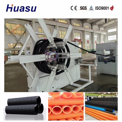 Single Wall Corrugated Pipe Machine with 32-1600mm Pipe Diameter, PLC Control Touch Screen, and High Productivity for Industrial Pipe Production