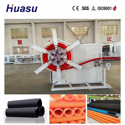 Single Wall Corrugated Pipe Machine with PLC Control System for 32mm-1600mm Pipe Diameter Range and 200-2000kg/h Production Capacity