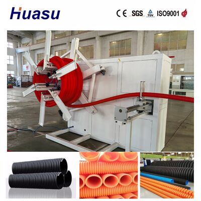 Single Wall Corrugated Pipe Machine with 32mm-1600mm Pipe Diameter Range PLC Control System and 200-2000kg/h Production Capacity