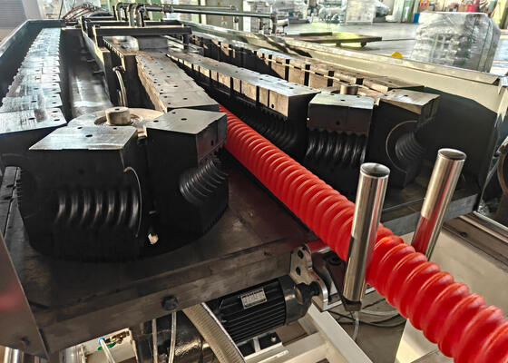 Double Wall Corrugated Pipe Extrusion Line with Siemens Frequency Controller and 20CrMnTi Gear Material for High Stability