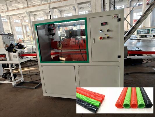Siemens Motor Powered Single Wall Corrugated Pipe Extrusion Line with Deep Screw Channel Structure and Electric Heating