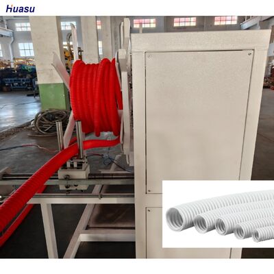 PP PE PVC Materials Single Wall Corrugated Pipe Production Line Including Siemens Schneider Main Electrics Delivering Output