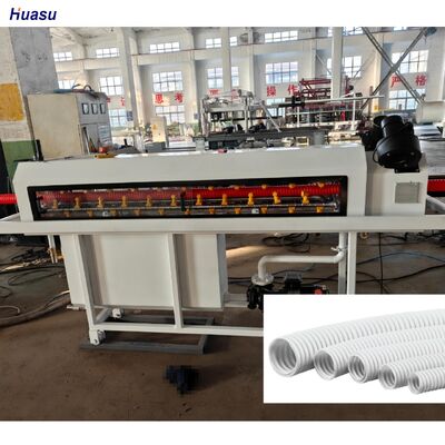 PP PE PVC Materials Single Wall Corrugated Pipe Production Line Including Siemens Schneider Main Electrics Delivering Output