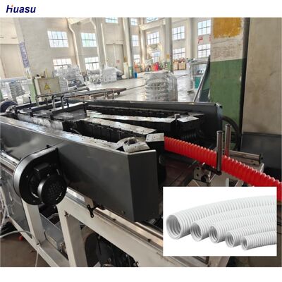 Siemens Schneider Main Electrics Corrugated Pipe Extrusion Line Extruding Machine Designed For Pipe Manufacturing Process