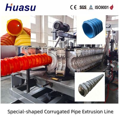Custom Shape Plastic Corrugated Drain Pipe Engineering Buried Plastic Pipeline