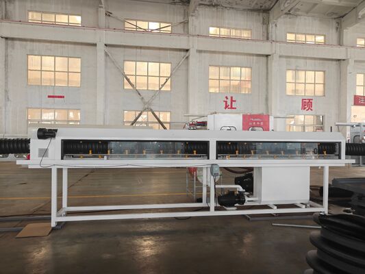Double Wall Corrugated Pipe Extrusion Line Including Helical Gear Type and Max Pipe Diameter 1600mm Designed for Pipe Production