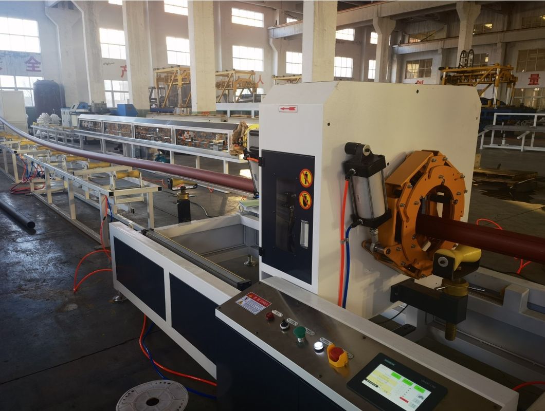 آلة خط طحن أنابيب HDPE مع محرك WEG Siemens Beide Motor لتحديد مواد معالجة PE PP HDPE PVC