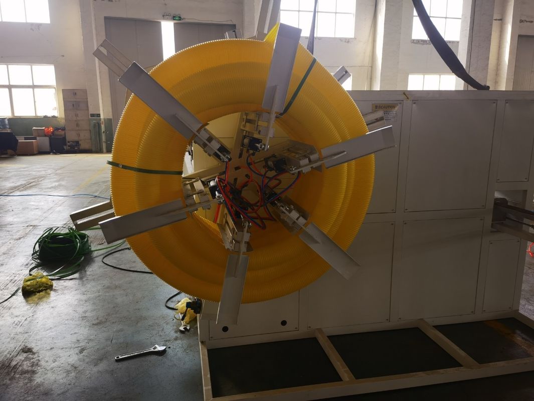 خط طحن الأنابيب المموجة ذات الجدران المزدوجة مع المكونات الكهربائية لجهاز Siemens Inverter