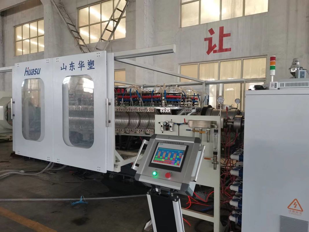 آلة إنتاج خط طحن الأنابيب المموجة المتحكم بها بواسطة سي إل سي من Siemens مع عمق النتريد من 0.4-0.7mm