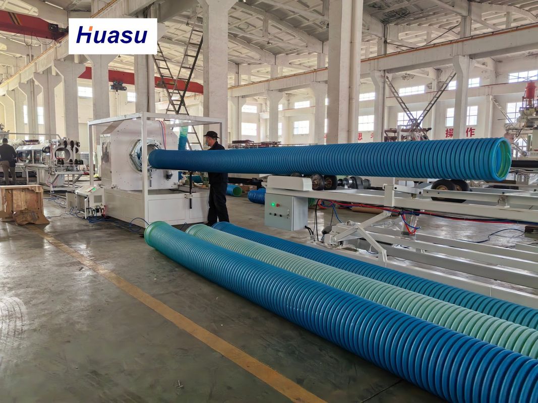 32-1600mm قطر الأنابيب الطبقة المزدوجة الدبلوماسي المشارك للطحن خط طحن الأنابيب المموجة مع نظام سيمنز PLC