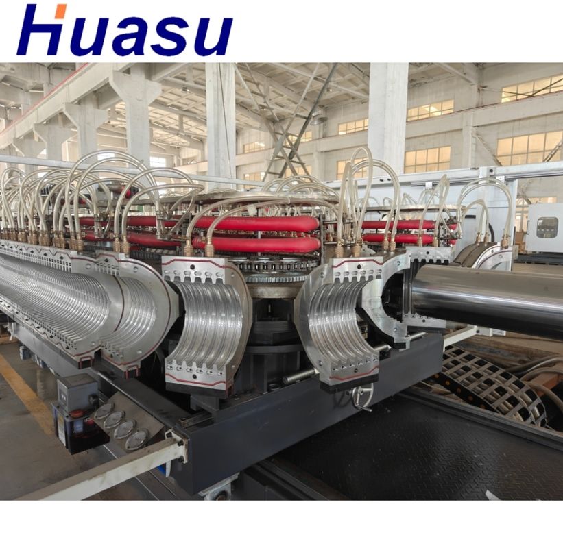 واحد مزدوج الجدار التجويف أنبوب صنع آلة خط التطويق الصف الآلي
