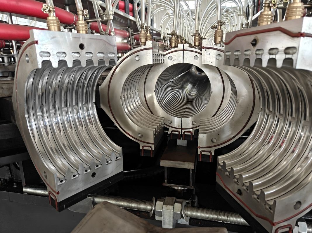 خط طحن الأنابيب DWC مع طحن مخروط مزدوج المسامير لقطر الأنابيب 32-1600mm و 60-2000kg / h القدرة