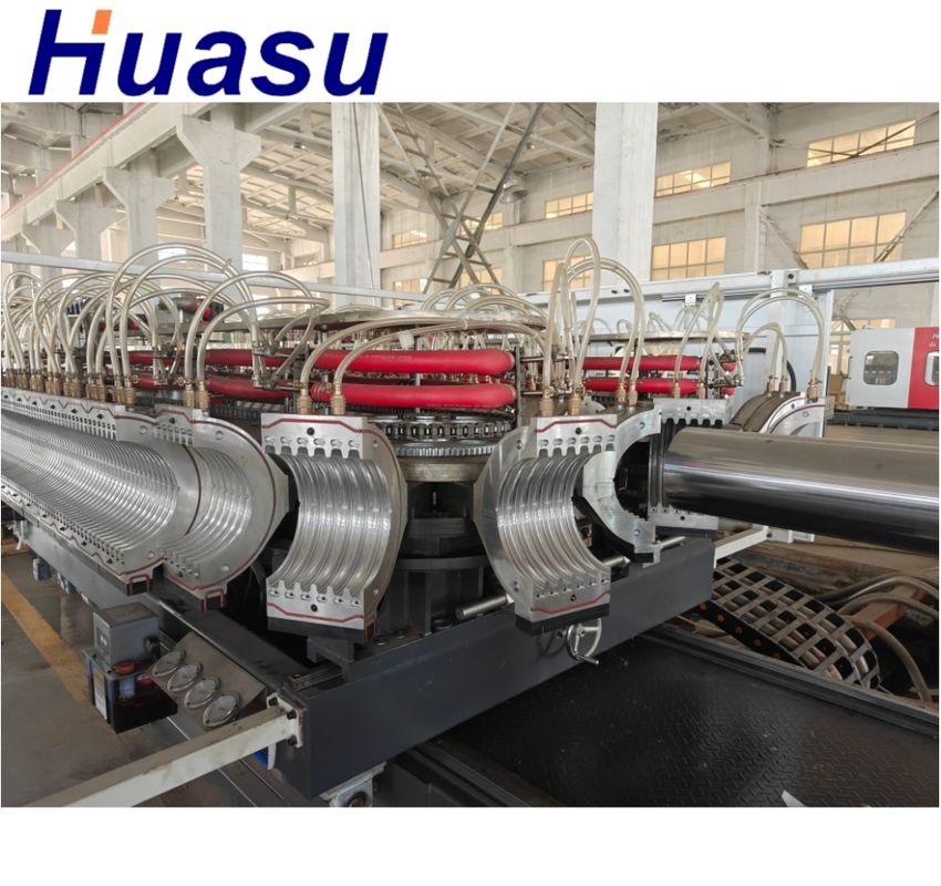 خط إنتاج أنابيب مموجة مزدوجة الجدار من سيمنز للموصلات الكهربائية لنطاق قطر الأنبوب 32 مم - 1600 مم