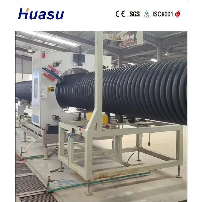 خط DWC لضغط الأنابيب مع 32-1600mm قطر الأنابيب 60-2000kg / h القدرة وتكنولوجيا PLC من سيمنز للكفاءة العالية