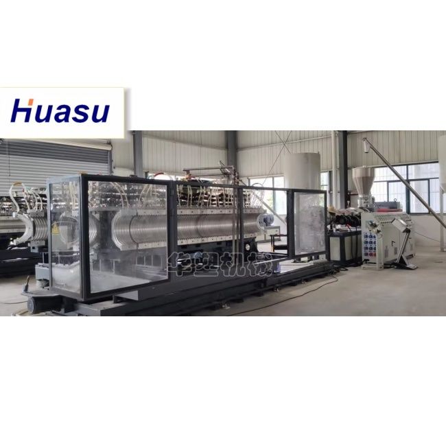 خط بثق أنابيب التبريد المائي DWC لمادة PE PVC MPP بقطر قطع 32-1600 مم