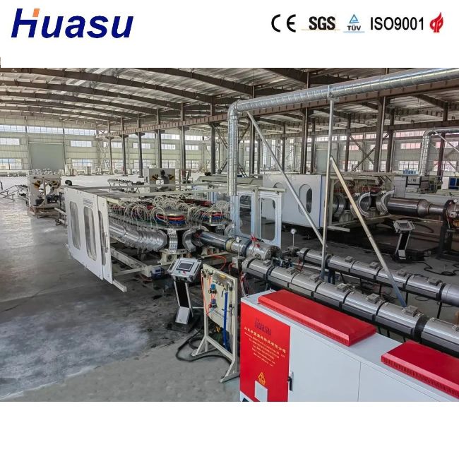 خط طحن الأنابيب المموجة ذات الجدار المزدوج عالي الإنتاجية مع قطر الأنابيب 32-1600mm وتكنولوجيا PLC Siemens