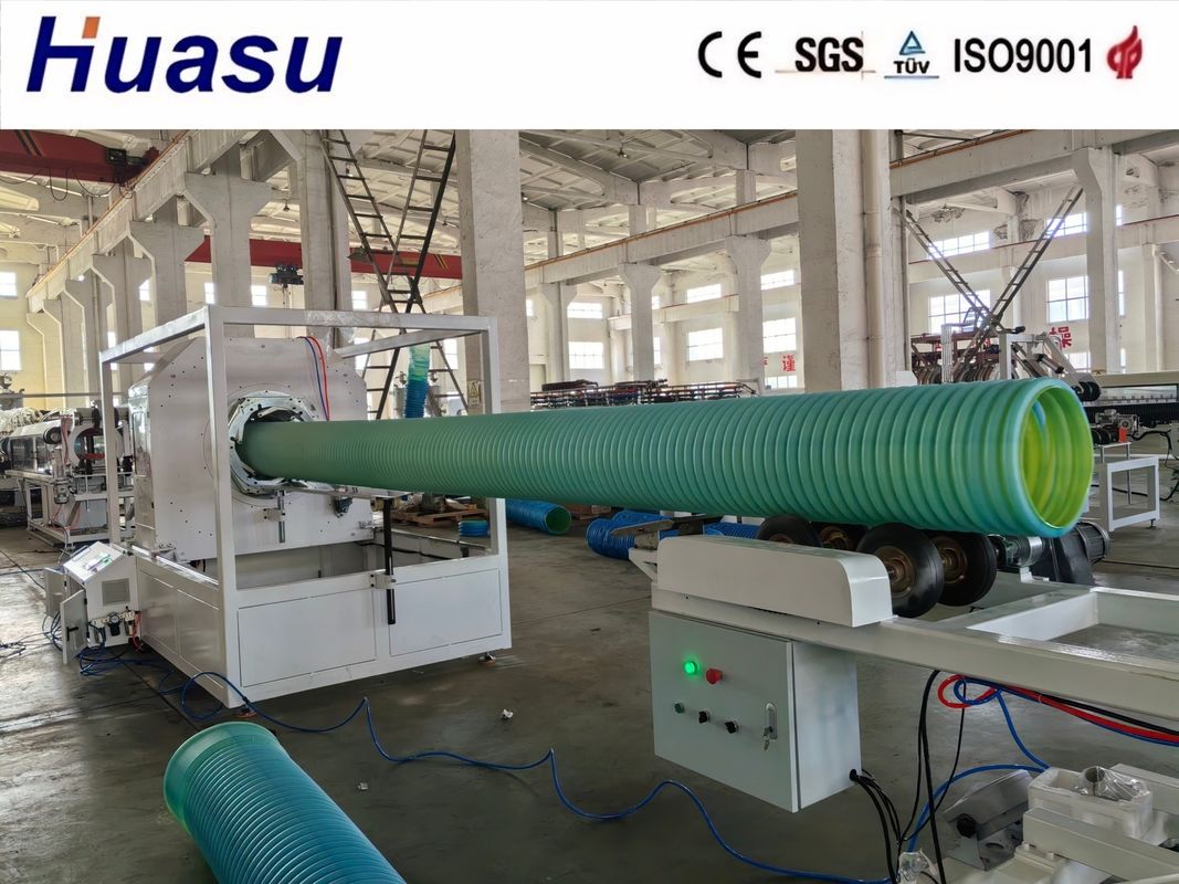 خط طحن الأنابيب الملوثة بالجدران المزدوجة من PVC 500-2000Kg / h القدرة