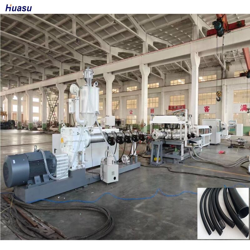 خط إنبعاثات الأنابيب المموجة ذات الجدران المزدوجة مع نظام تبريد المياه ومادة 20CrMnTi Gear