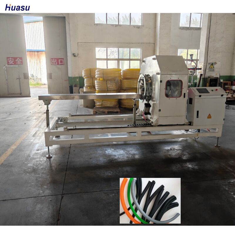 خط طحن الأنابيب المموجة ذات الجدران المزدوجة مع 48 كمية طلاء ومراقبة PLC من سيمنز لإنتاج عالي الكفاءة