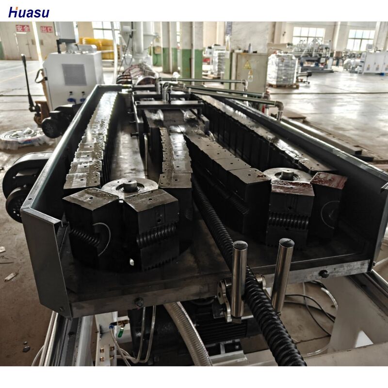 خط إنتاج بثق أنابيب مموجة بجدار واحد مع تحكم PLC وعمق تنتردة الأسطوانة 0.4～0.7 مم ومكونات كهربائية من شنايدر/سيمنز