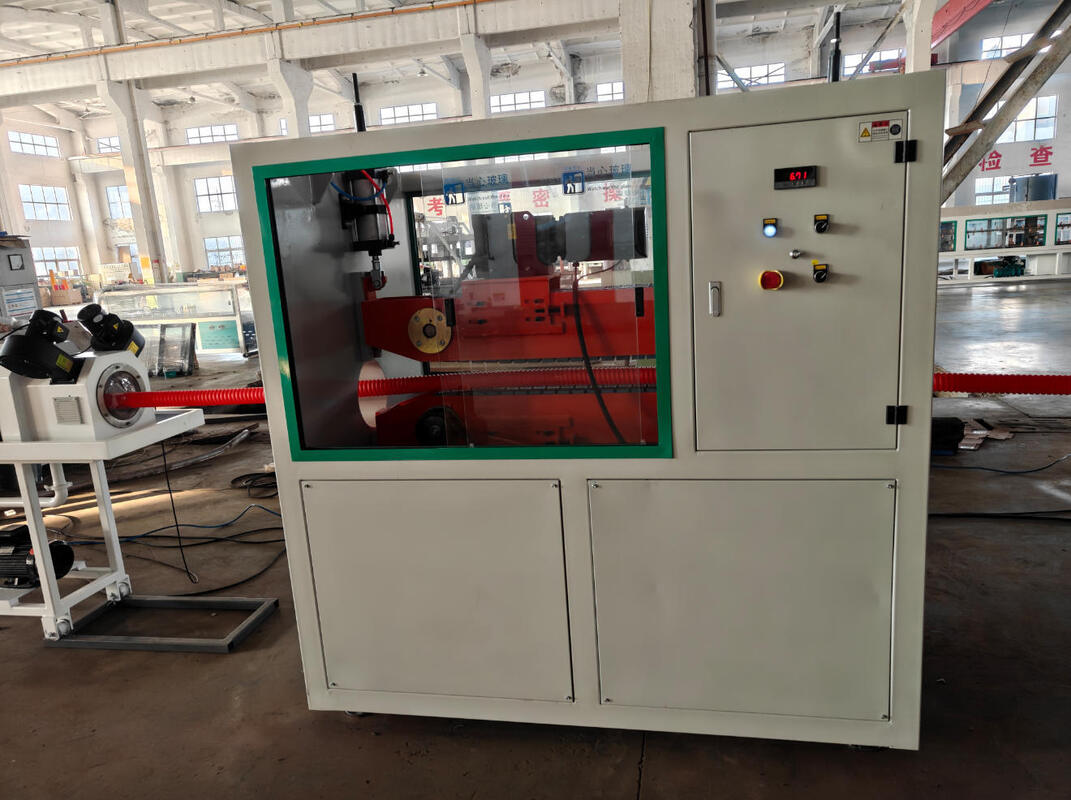 خط طحن الأنابيب المموجة ذات الجدار الواحد من Siemens Main Motor مع نظام تحكم PLC وتبريد الماء