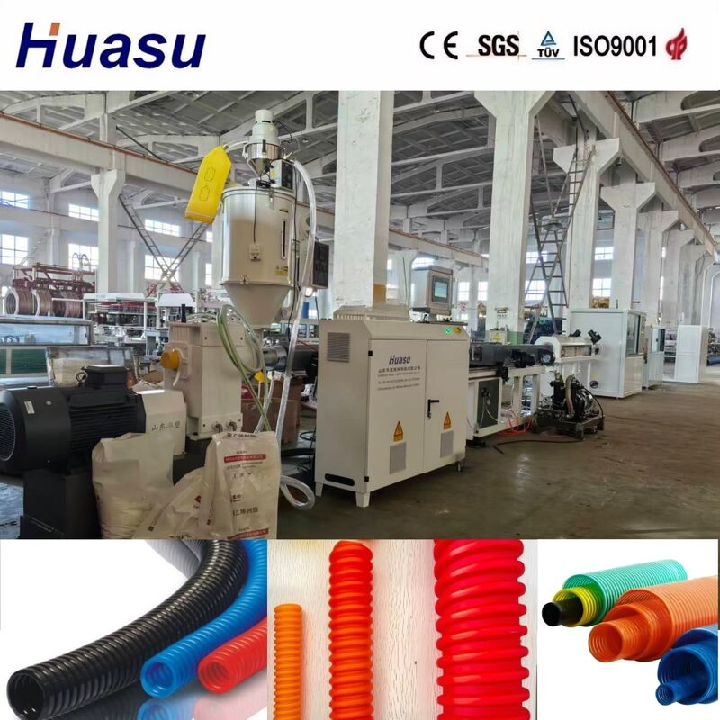 خط طحن قنوات HDPE ذات قطر كبير مع 32mm-1600mm Pipe ID ، التحكم في PLC ، والأتمتة العالية لحماية الكابل