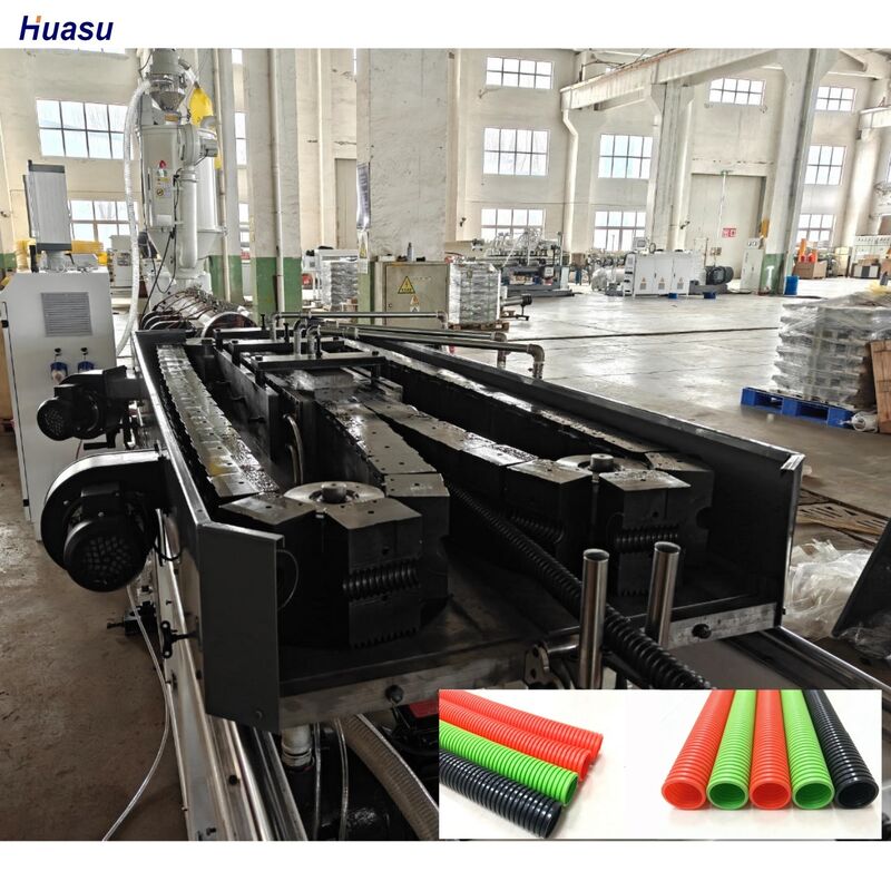 خط طحن الأنابيب المموجة ذات الجدار الواحد مع هيكل قناة المسمار العميق ومحرك سيمنز لإنتاج دقة عالية