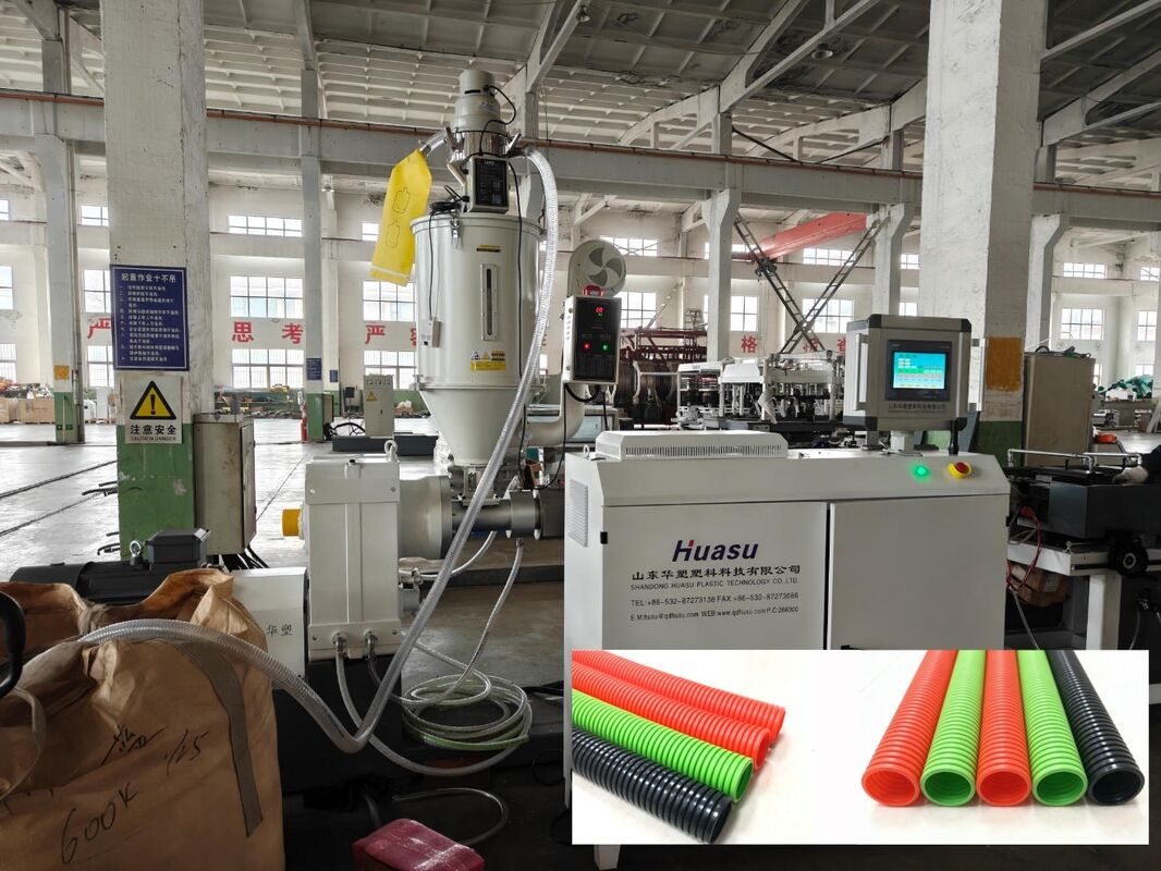 خط طحن الأنابيب المموجة ذات الجدار الواحد مع التحكم عن بعد بـ PLC و غطاء مياه من الفولاذ عالي الجودة يحتوي على الكهرباء الرئيسية لـ Siemens / Schneider