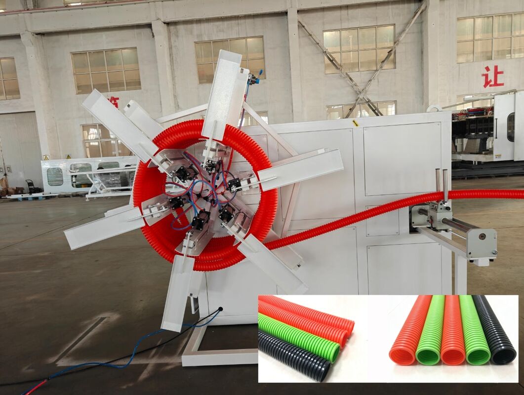 خط طحن الأنابيب المموجة ذات الجدار الواحد مع مواد برميل 38CrMoAlA والكهرباء الرئيسية لشركة Siemens Schneider مع التحكم عن بعد PLC